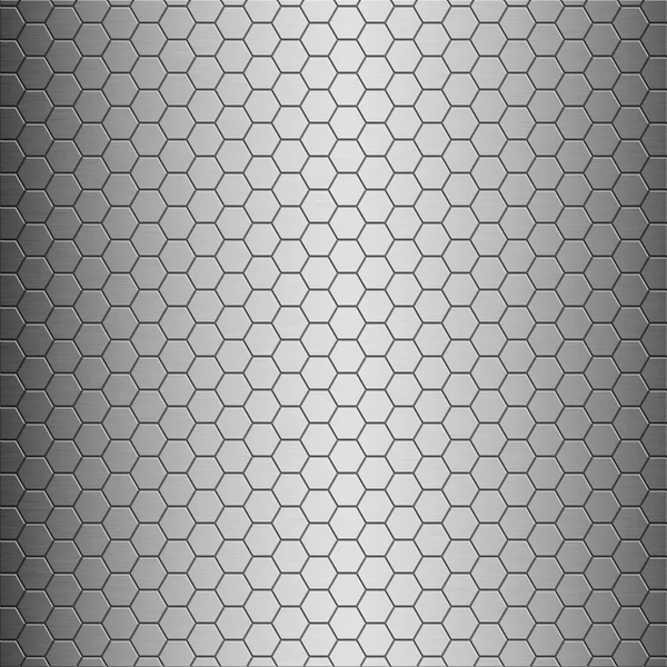 Brushed alloy honeycomb tiles texture with vertical highlight - perfect for 3D modeling and rendering — Stock Photo, Image