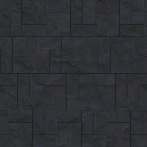 Rough grey slate tiled floor - seamless texture perfect for 3D modeling and rendering — Stock Photo, Image