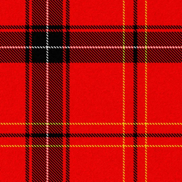 A bright, realistic red tartan texture with visible threading - seamless texture perfect for 3D modeling and rendering — Stock Photo, Image