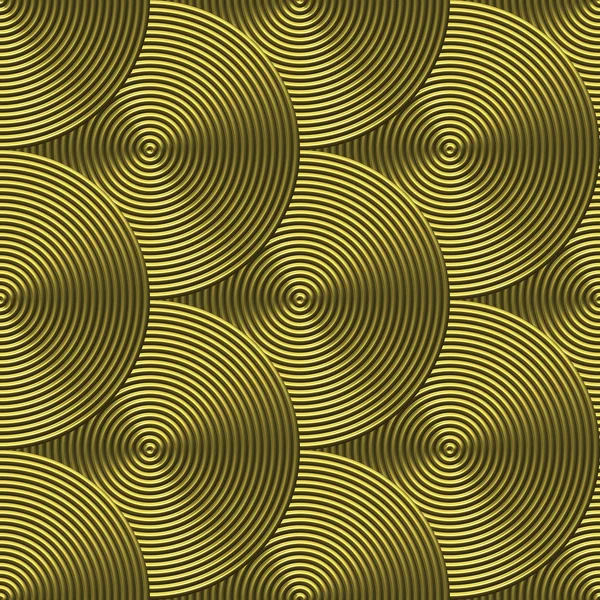 yivli pirinç levha ile dairesel swirls - Dikişsiz doku mükemmel 3d modelleme ve işleme