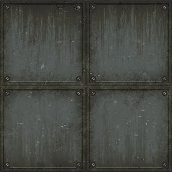 eski grungy fırçalanmış çelik duvar karoları ile cıvata arka planda kesintisiz doku 3d modelleme ve render için ideal