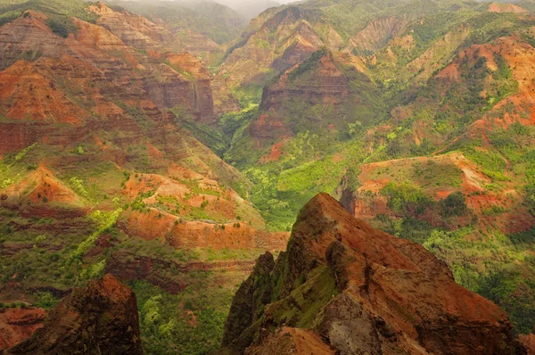 Luchtfoto uitzicht in waimea canyon, kauai, Hawaï