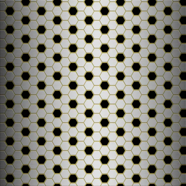 Κηρήθρα βουρτσισμένο αλουμίνιο πλακάκια υφή σε Ορείχαλκος πλέγμα με κάθετη αποκορύφωμα - τέλειο για 3d modeling και απόδοση Royalty Free Εικόνες Αρχείου