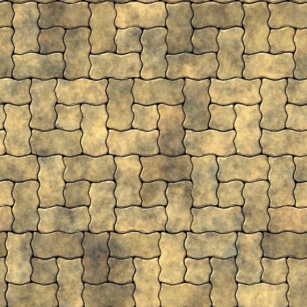 Pavimento de ladrillo ondulado ligero - textura perfecta para modelado y renderizado 3D Imagen de archivo