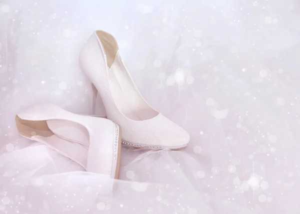 Luxury wedding shoes — Stock Photo, Image