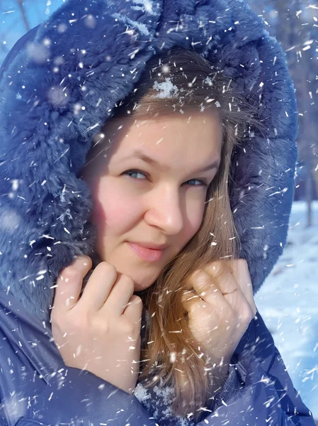 Wintermädchen — Stockfoto
