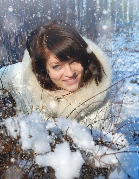 Inverno ragazza — Foto Stock