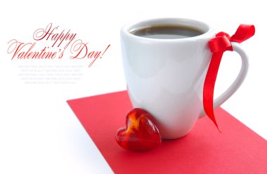 Kahve için tatlı bir aşk ile yapılır