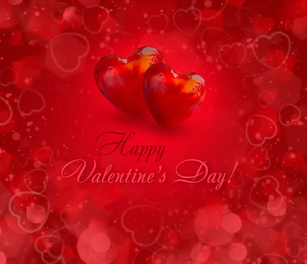 San Valentín corazones fondo —  Fotos de Stock
