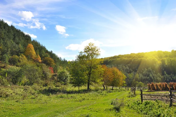 Paesaggio rurale in autunno — Foto Stock