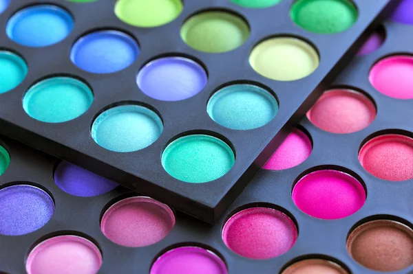 Professional eye shadows palette. Makeup background — Stock Photo, Image