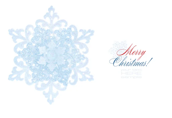 Snowflake shape decoration isolated on white — Stock Photo, Image