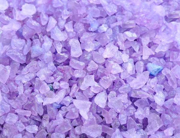 Bakgrund av lavendel badsalt — Stockfoto