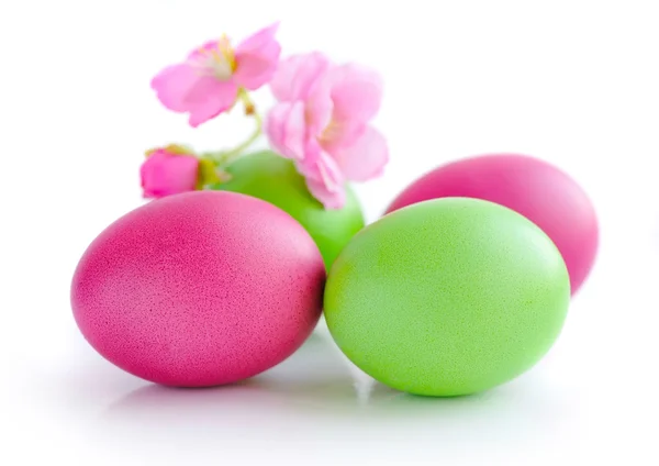 Easter eggs isolated on white background — Stock Photo, Image
