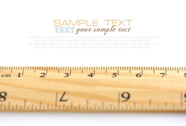 Wooden ruler — Stock Photo, Image