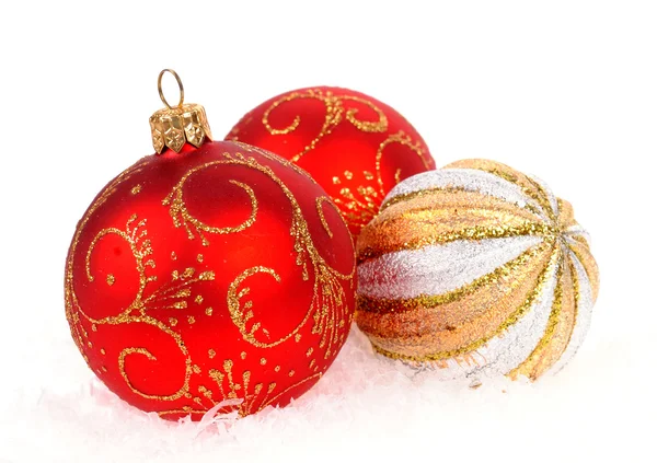 Christmas balls isolated on the white — Stock Photo, Image