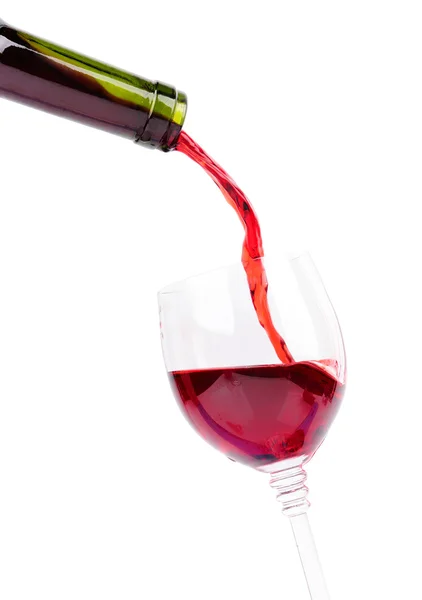 Rotwein im Weinglas — Stockfoto