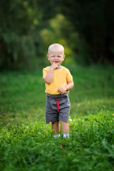 Щастя хлопчика — стокове фото