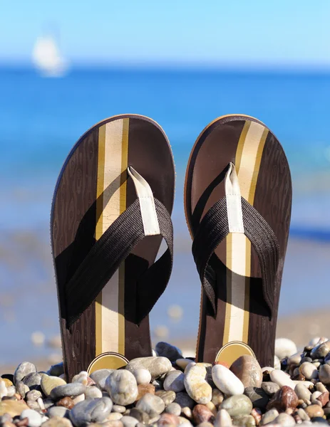 Beach flip flops — Stock Photo, Image