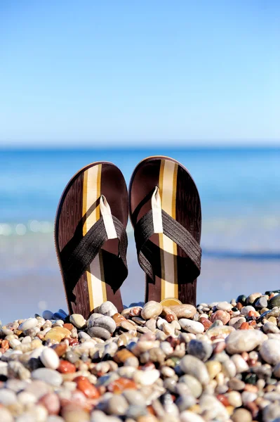 Strand slippers — Stockfoto