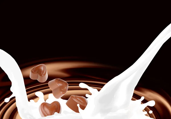 Milk splash — Stock Photo, Image