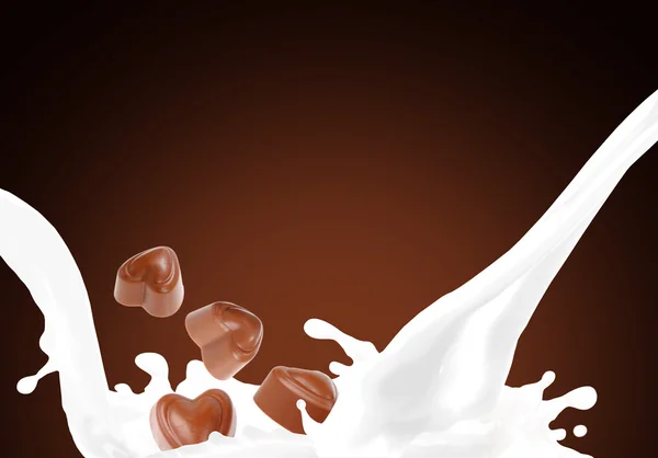 Milk splash — Stock Photo, Image