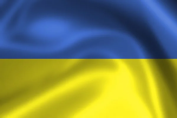 Tissu Drapeau de l'Ukraine — Photo