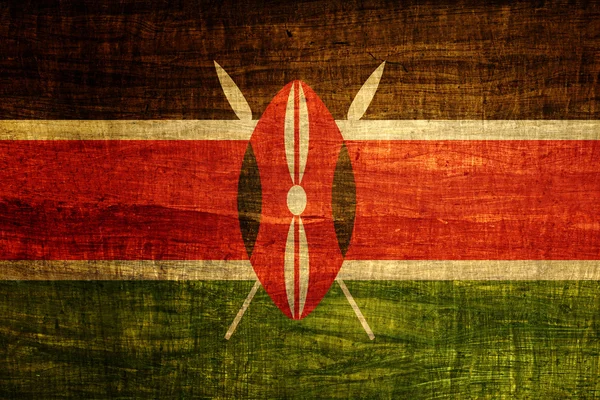 Bandiera grunge del Kenya — Foto Stock