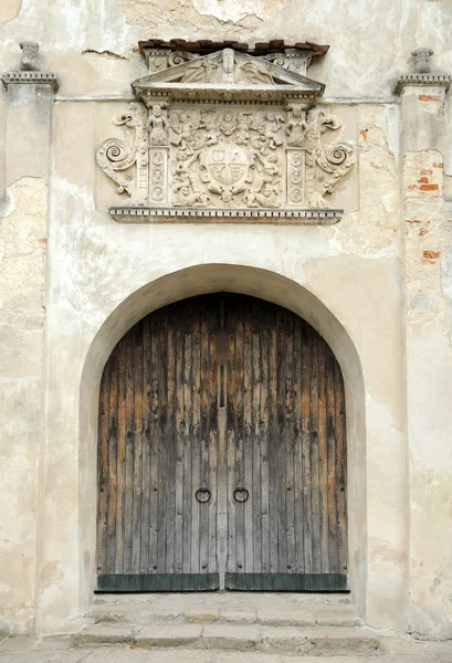 Entrance to the Olesko Castle — Stock Photo, Image