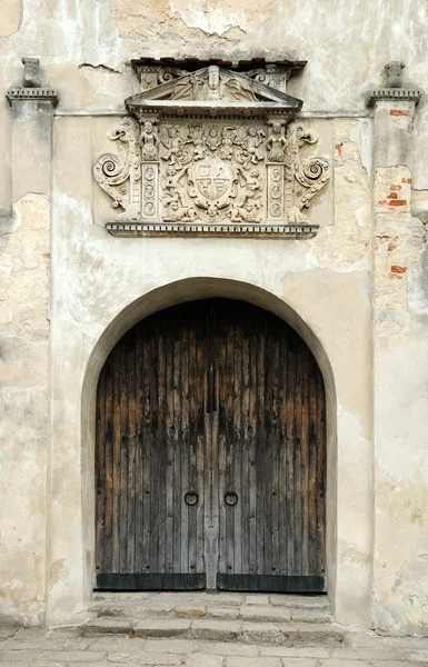 Entrance to the Olesko Castle — Stock Photo, Image