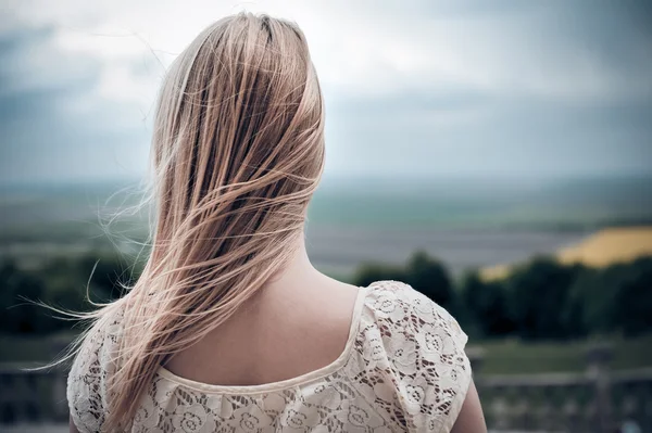 Portret van een mooie vrouw — Stockfoto