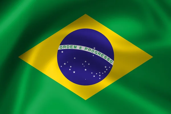 Vlag van Brazilië — Stockfoto