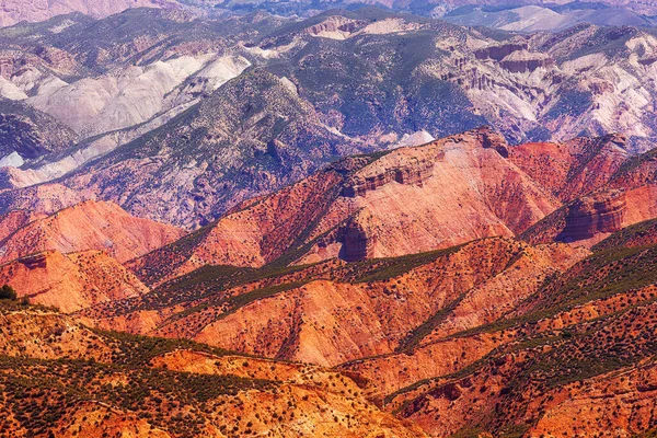 Gorafe Grande Canyon Colore Rosso Andalusia Spagna Attraverso Quale Conducono — Foto Stock