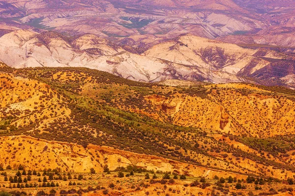 Gorafe Stor Rödfärgad Kanjon Andalusien Spanien Genom Vilken Flera Fina — Stockfoto