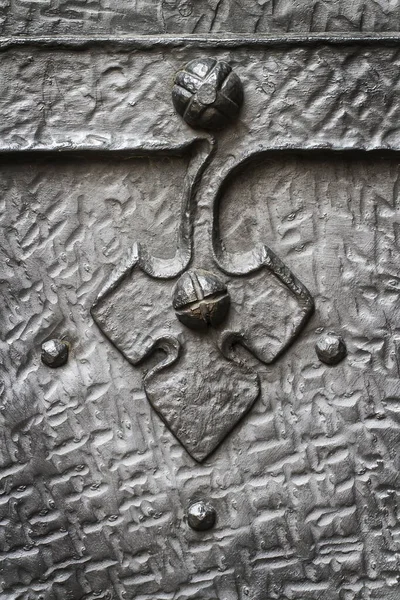 Old Metal Rusty Door Detail — Stock Fotó