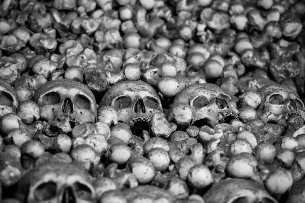 Emberi Koponyák Ossuary — Stock Fotó