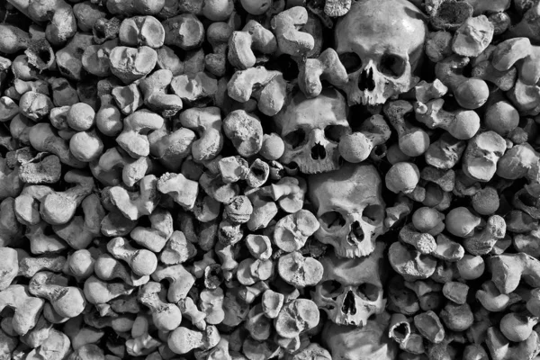 Emberi Koponyák Ossuary — Stock Fotó