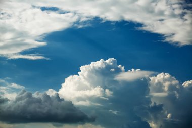beautiful view on the sky background