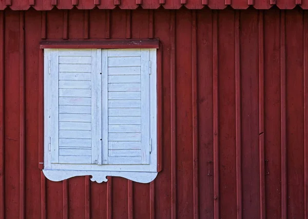 Beautiful Wooden House Window Shutters — 스톡 사진