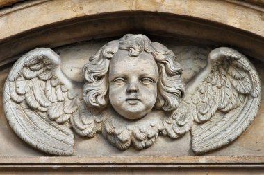 Eski binanın dekorasyonu. 