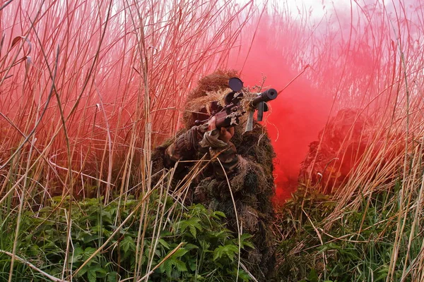 Army Shooter Bush — Stok fotoğraf