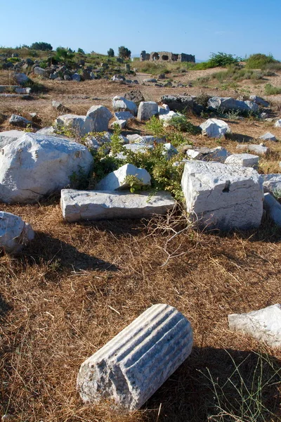 Tempel Van Apollo Side Turkije — Stockfoto