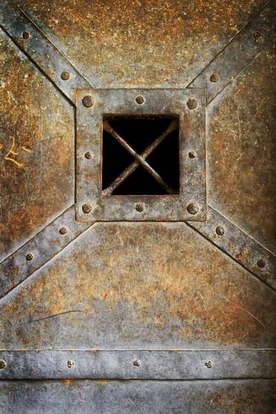 Old Metal Rusty Door — Stock Photo, Image