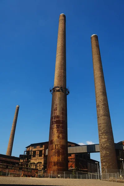 Oude Verlaten Fabriek Stad — Stockfoto