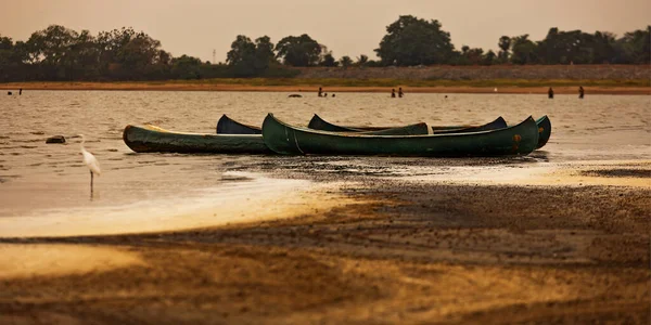 Bateaux Bois Sur Plage — Photo