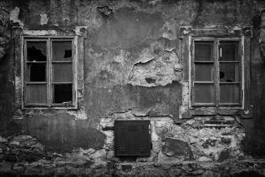 Old abandoned building, urban 