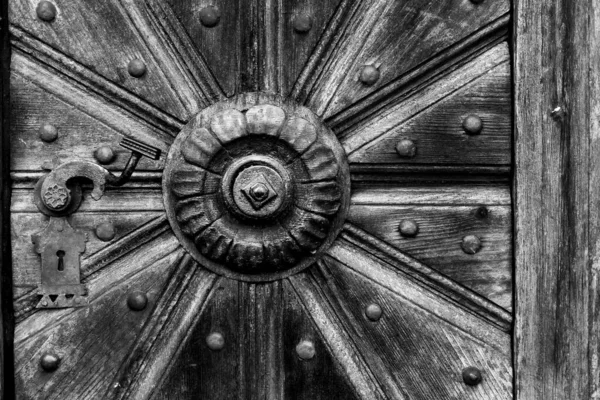 Decoration Old Door Closeup Shot — Photo