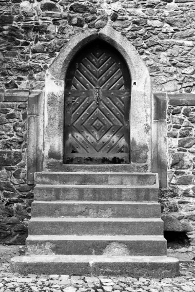 Old Antic Door Cathedral — Foto de Stock