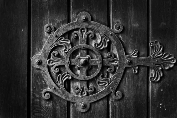 Decoration Old Door Closeup Shot — Fotografia de Stock