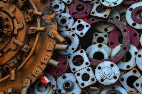 Parts Machines Closeup Shot — 스톡 사진